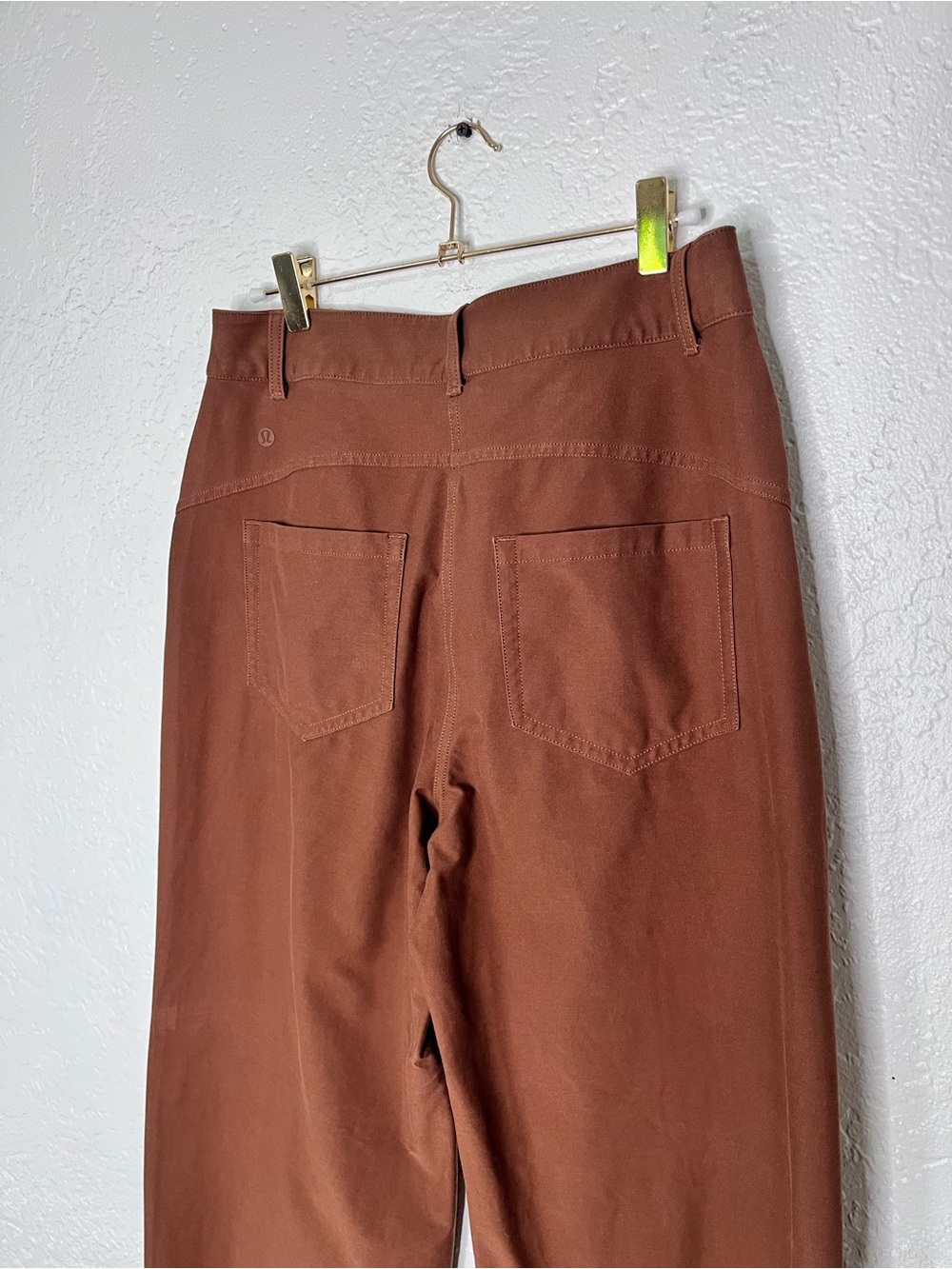 LULULEMON City Sleek 5 Pocket Wide Leg High Rise Pant Size 29 Roasted Brown - Picture 9 of 15